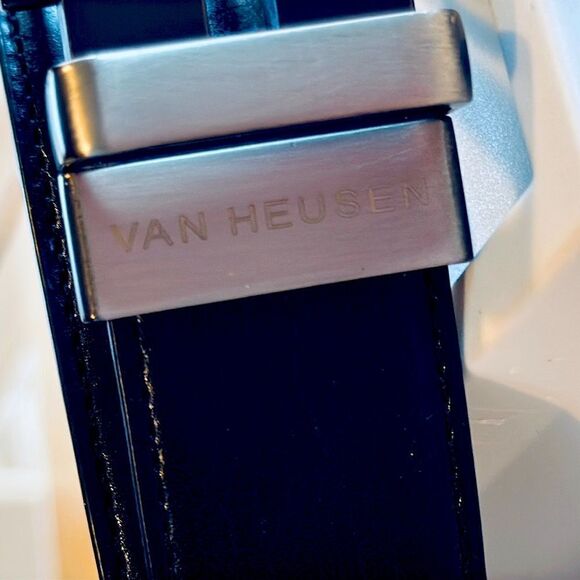 Van Heusen Faux Leather Belt Brown 38-40 - Picture 3 of 6